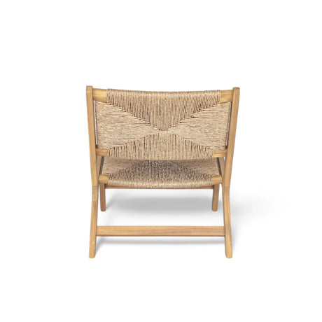 Set of 2 Acacia Wood Light Teak Outdoor Lounge Chairs - Omega Lifestyles