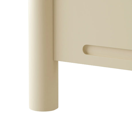 Queen Solid Wood Platform Bed Frame With Headboard - Omega Lifestyles