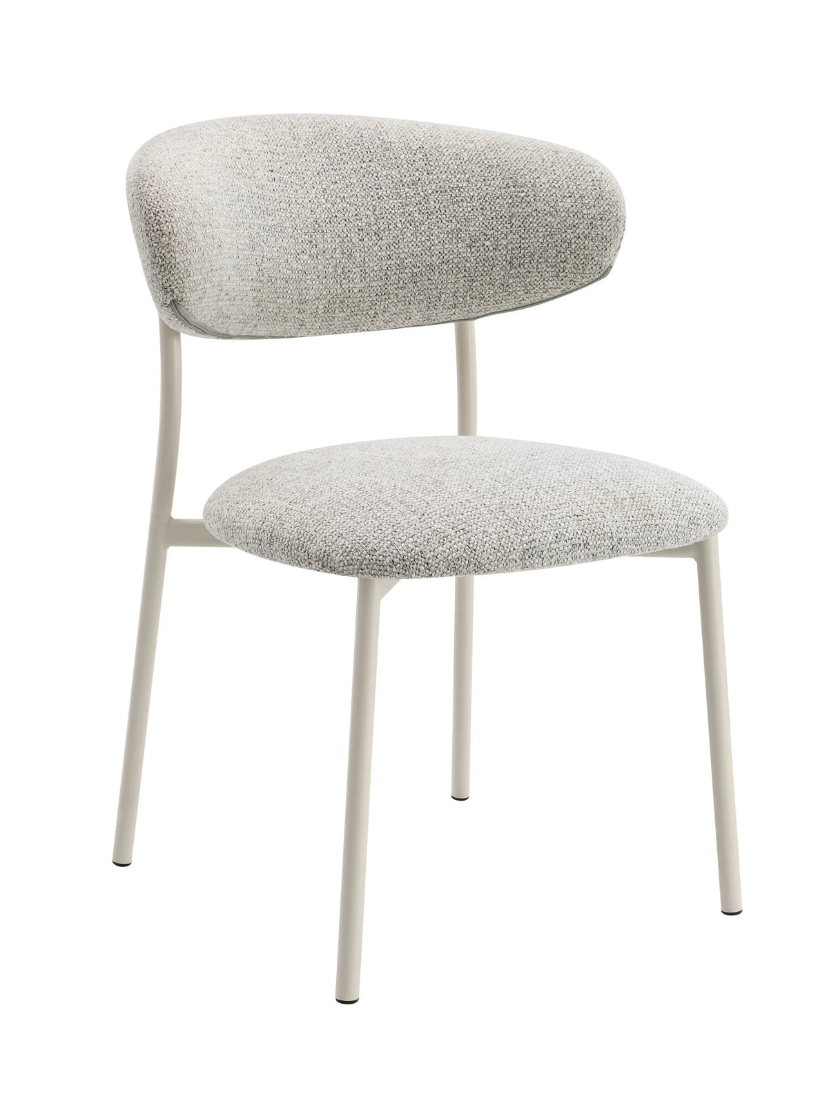 Set Of 2 Gray Fabric Upholstered Side Dining Chairs - Omega Lifestyles