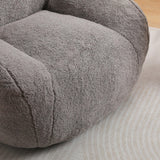 Memory Foam Teddy Fabric Bean Bag Chair With Armrests - Omega Lifestyles