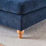 Medium Firm Chenille Upholstery Foam Large Chaise Lounge - Omega Lifestyles