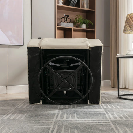 Power PU Leather Recliner Chair With Tray Table USB Port - Omega Lifestyles