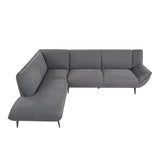 Large Soft Combination Sofa With Two-Tone Fabric - Omega Lifestyles