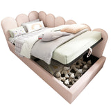 Pink Velvet Upholstered Twin Storage Daybed With Metal Frame - Omega Lifestyles