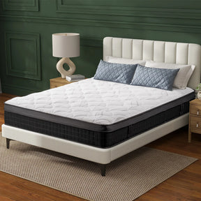 Medium 10-Inch Cooling Gel Memory Foam Queen Mattress - Omega Lifestyles