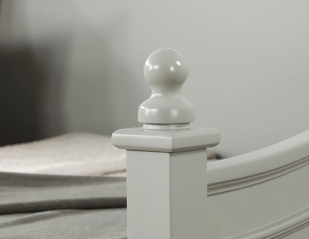 Transitional Light Gray Solid Wood Twin Daybed Frame - Omega Lifestyles