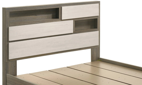 Modern Queen Platform Wood Bed Frame With Storage - Omega Lifestyles