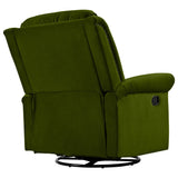 Modern Velvet Adjustable Backrest Swivel Recliner Chair - Omega Lifestyles
