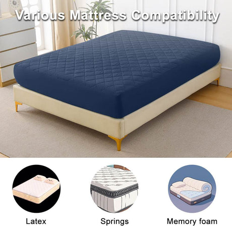 Waterproof Quilted Cotton Fitted Sheet Twin - Sleep Galleria