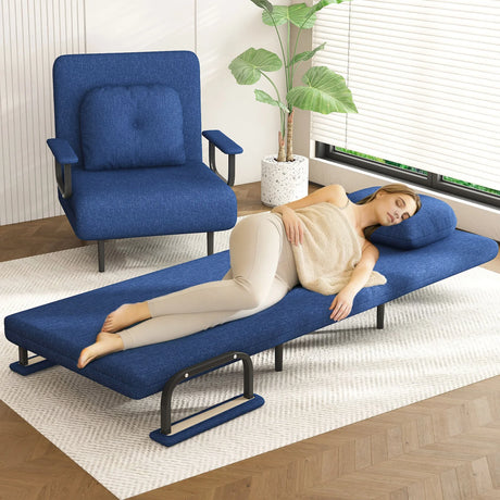 3-in-1 Folding Sofa Bed Adjustable Backrest Recliner Chair - Omega Lifestyles