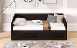 Twin Extendable Solid Wood Daybed With Trundle Drawers - Omega Lifestyles