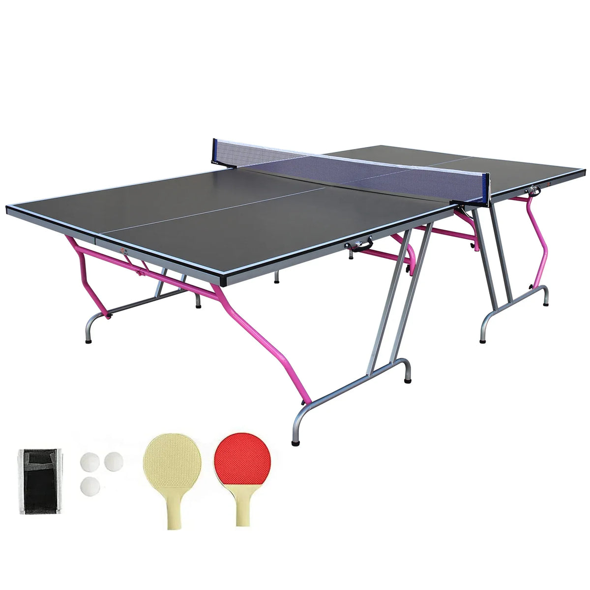 Foldable Portable 8x4 Ft Indoor Outdoor Table Tennis Table - Omega Lifestyles