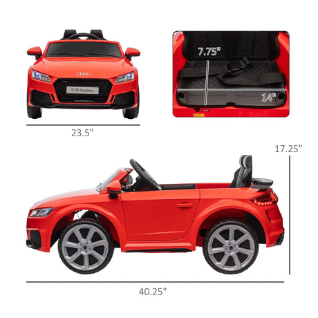 Licensed Audi TT RS Kids Electric Ride On Car With Remote Control - Omega Lifestyles
