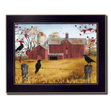 Autumn Gold Multicolor Framed MDF Wall Art Decor - Omega Lifestyles