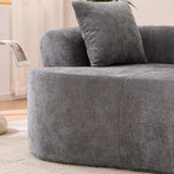 Gray Crescent Modular Foam Spring Three-Seater Sofa - Omega Lifestyles