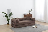 Convertible Corduroy Folding Sofa Bed With Plush Comfort