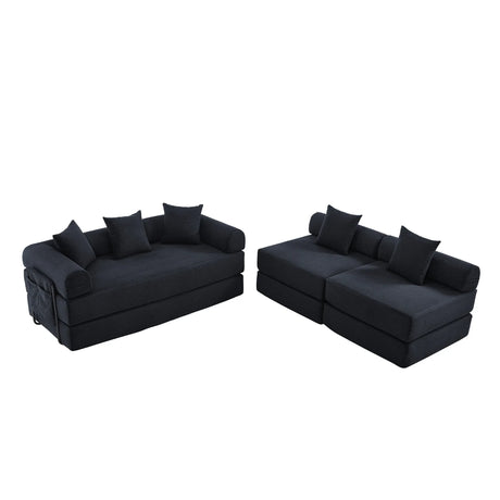 Convertible Corduroy Memory Foam Folding Sofa Bed - Omega Lifestyles