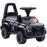 Kids Sliding Police Ride-On Car With PA System and Storage