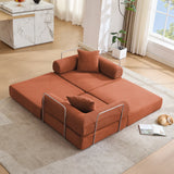 Modular Folding Convertible Corduroy Sofa Bed - Omega Lifestyles