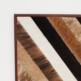 Hairon Leather 30x20 Inch Textured Wall Art Decor - Omega Lifestyles