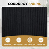 Oversized Plush Corduroy Chaise Lounge Sleeper Sofa - Omega Lifestyles