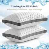 Medium Firm Cooling Gel Memory Foam King Pillow - Omega Lifestyles