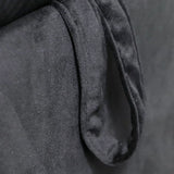 Classic Velvet Storage Chaise Lounge With Pillow - Omega Lifestyles