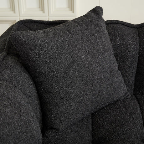 Cozy Chenille Bean Bag Chair With High Resilience Foam - Omega Lifestyles