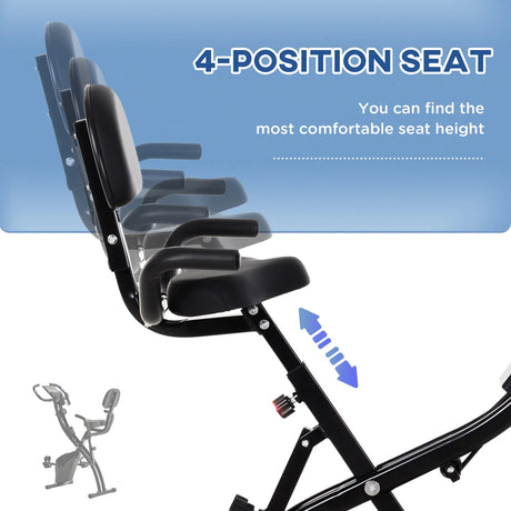 Folding 3-in-1 Magnetic Resistance Exercise Bike - Omega Lifestyles