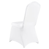 Stretch Spandex Universal White Folding Chair Covers 150PCS Pack - Omega Lifestyles