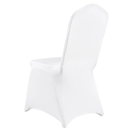 Stretch Spandex Universal White Folding Chair Covers 150PCS Pack - Omega Lifestyles