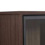 Modern Minimalist LED Curio Cabinet With Tempered Glass Doors - Omega Lifestyles