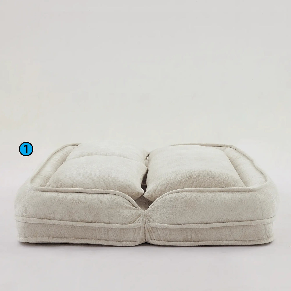 Medium-Soft Adjustable Loveseat Lazy Sofa With Chenille Upholstery - Omega Lifestyles