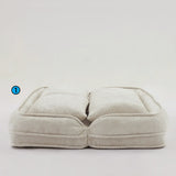 Medium-Soft Adjustable Loveseat Lazy Sofa With Chenille Upholstery - Omega Lifestyles