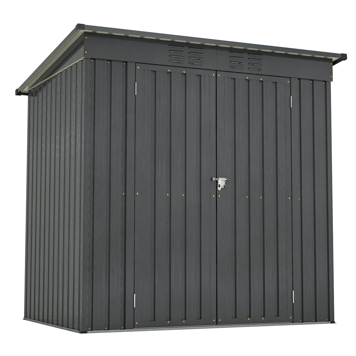 6 x 4-Foot Galvanized Steel Outdoor Storage Shed