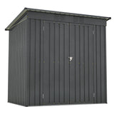 6 x 4-Foot Galvanized Steel Outdoor Storage Shed