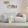 Modular L-Shaped Polyester Sectional Sofa With Deep Seat - Omega Lifestyles