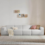 Modular L-Shaped Polyester Sectional Sofa With Deep Seat - Omega Lifestyles