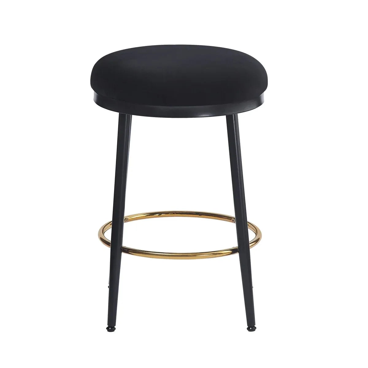 Modern Fabric Metal Counter Stools Set of 2 - Omega Lifestyles