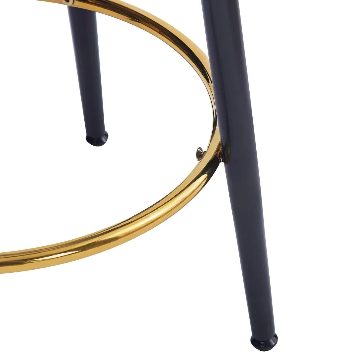 Modern Fabric Metal Counter Stools Set of 2 - Omega Lifestyles