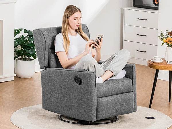 Swivel Rocking Recliner Manual Chair - Omega Lifestyles