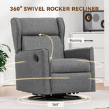 Swivel Rocking Recliner Manual Chair - Omega Lifestyles