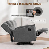 Swivel Rocking Recliner Manual Chair - Omega Lifestyles