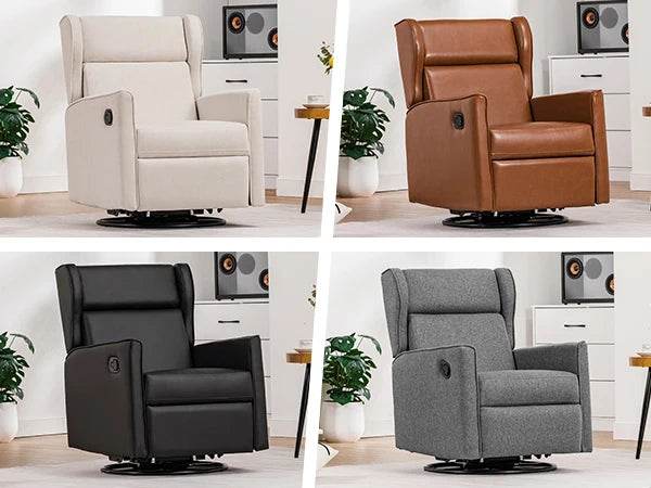 Swivel Rocking Recliner Manual Chair - Omega Lifestyles