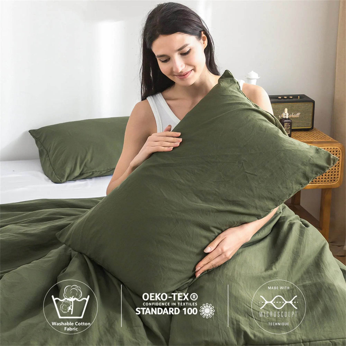 2-Piece Plush Microfiber Comforter Set With Pillow Shams - Sleep Galleria