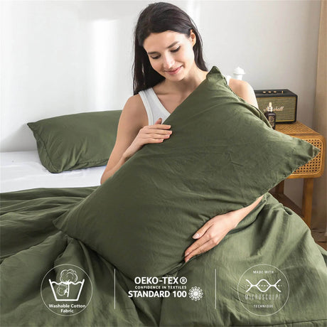2-Piece Plush Microfiber Comforter Set With Pillow Shams - Sleep Galleria