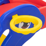Toddler Dolphin Play Slide With Basketball Hoop and Ladder - Omega Lifestyles