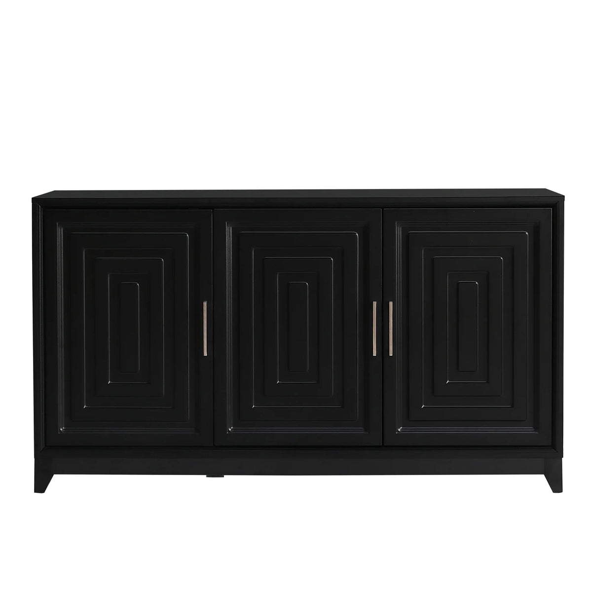 Modern Black Particle Board MDF TV Stand Cabinet - Omega Lifestyles