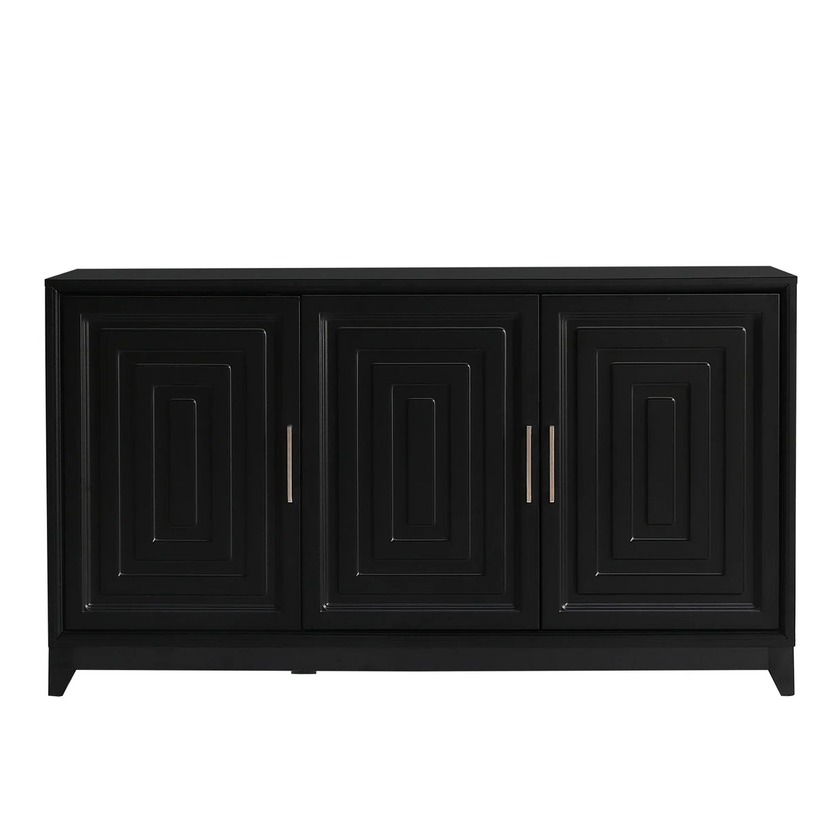 Modern Black Particle Board MDF TV Stand Cabinet - Omega Lifestyles