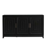 Modern Black Particle Board MDF TV Stand Cabinet - Omega Lifestyles